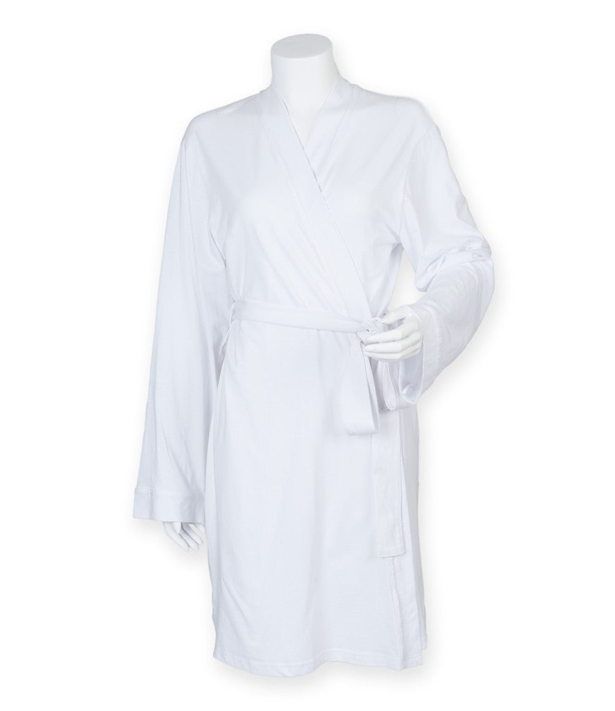 Women's Wrap Dressing Gown | WHITE